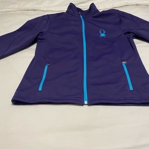 Spyder Encore Full Zip Fleece Black Double Knit Sweater - Adult ladies large